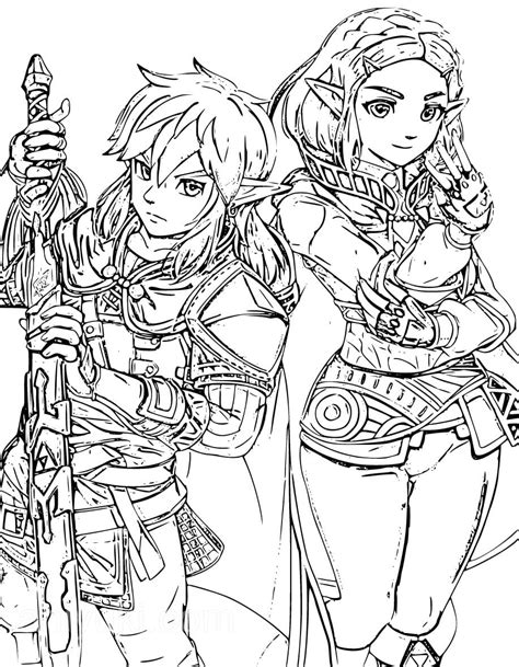 Exploring Top Best Link Coloring Pages Breath Of The Wild Free To