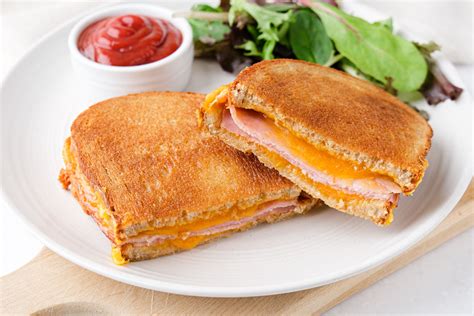 Air Fryer Grilled Ham And Cheese Sandwich Simply Air Fryer