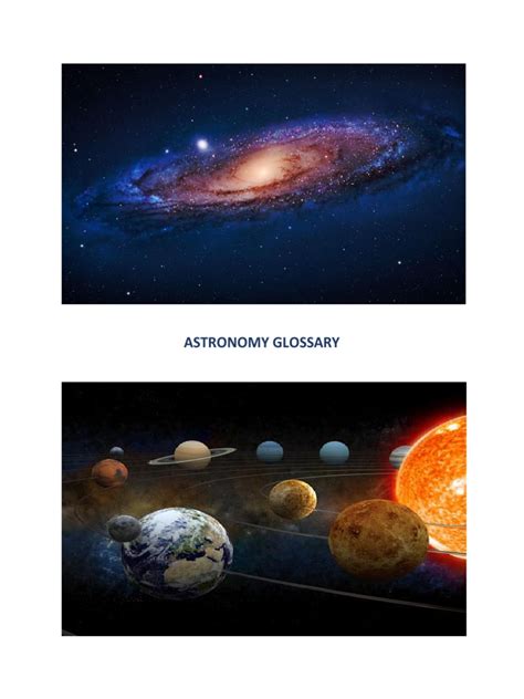 Astronomy Glossary | PDF