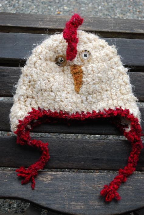 Crochet Chicken Hat Crochet Chicken Hat Finished Crochets Pinterest Crochet Chicken