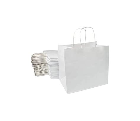 100 SACS EN KRAFT BLANC