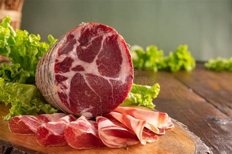 Capocollo Or Coppa Is A Traditional Italian And Corsican Pork Stock