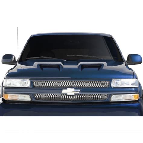 Duraflex® - Chevy Silverado 1500 2001 Dual Ram Air Style Fiberglass Hood