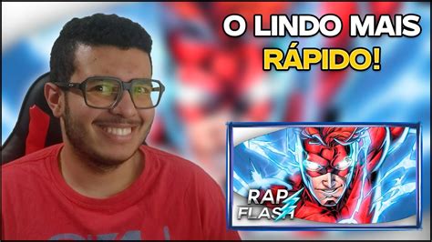 REACT Rap do Wally West Dc Comics O Flash Mais Rápido