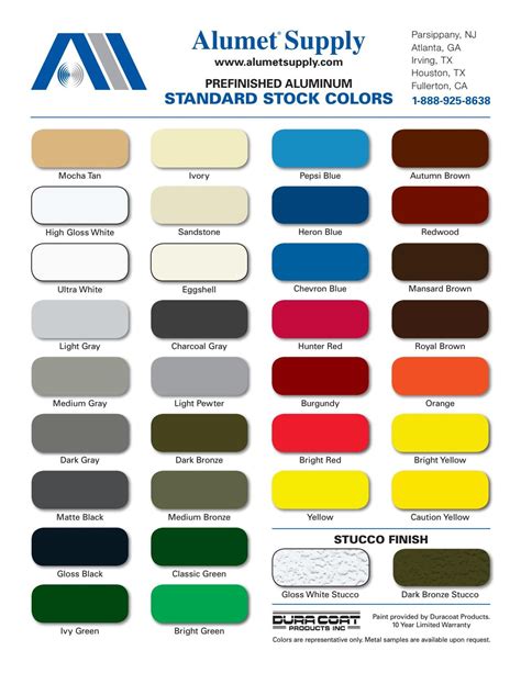 Sandstone Color Chart