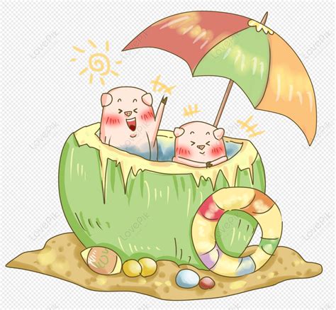 Pig Beach Images, HD Pictures For Free Vectors Download - Lovepik.com