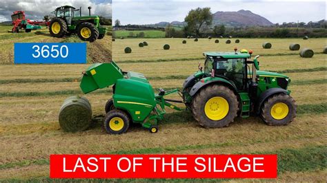 Silage Gets Wrapped Up Last Bales Of The Year Youtube