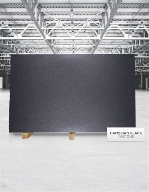 Cambrian Black Granite Slabs Image Polycor Inc