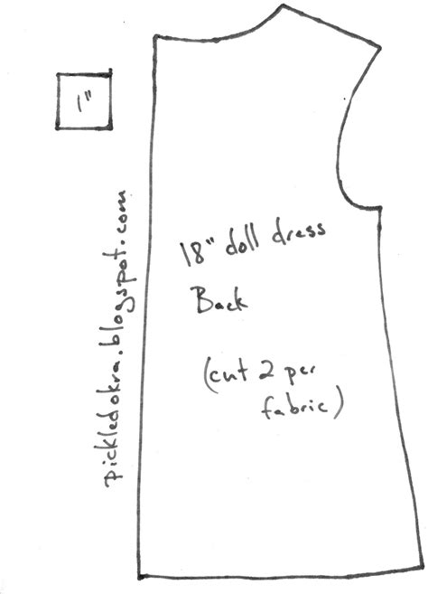 Free Pattern For An 18 American Girl Doll Reversible Dress
