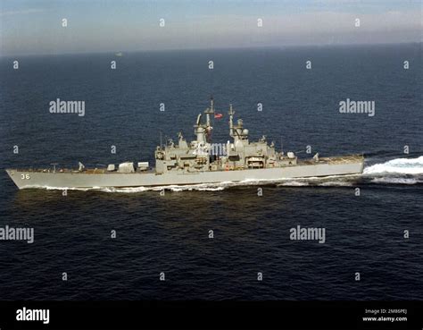 A Port Beam View Of The Nuclear Powered Guided Missile Cruiser Uss