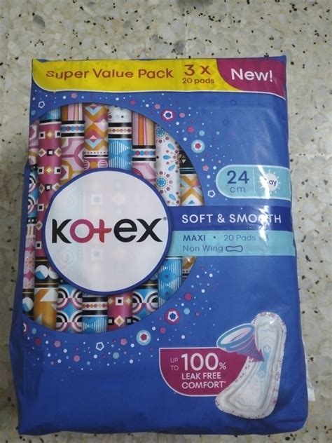 Kotex Sanitary Pad 24cm Beauty Personal Care Sanitary Hygiene On