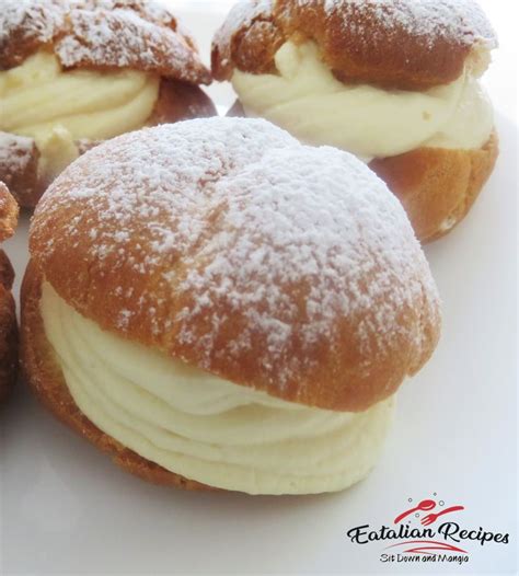 Italian Custard Cream Puffs Bigne Alla Crema Pasticcera Eatalian Recipes In 2024 Italian