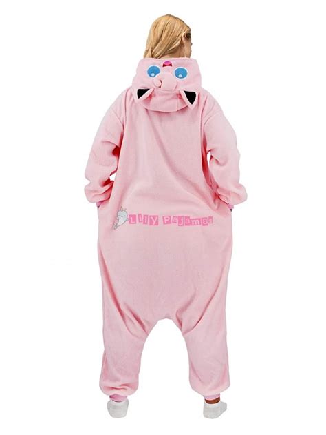 Pokemon Cosplay Costume Jigglypuff Onesie Pajamas For Halloween Women