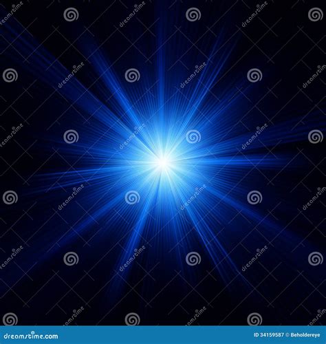 Blue Color Design With Burst Eps 10 Stock Vector Illustration Of