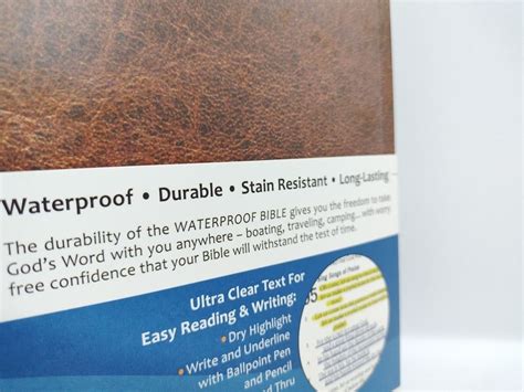 Waterproof Bible, ESV (Brown) on Carousell