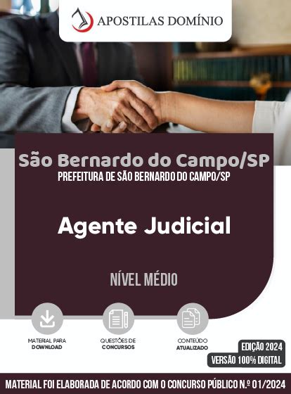 Apostila concurso Prefeitura de São Bernardo do Campo SP 2024