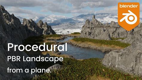 Procedural Landscape From A Plane Blender Tutorial Youtube