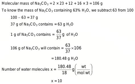 The Hydrated Salt Of Na Co Xh O Undergoes