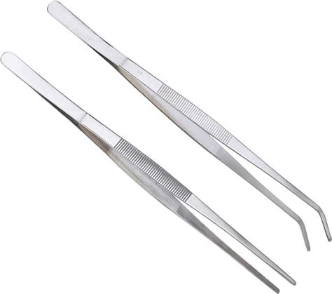 Amazon Pcs Straight And Curved Tip Tweezers Inch Stainless