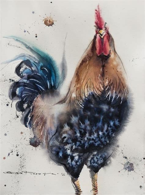 Pin By Leading On Olga Flerova Rooster Painting