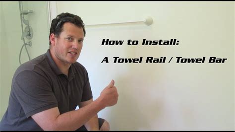 How To Install A Towel Bar Towel Rail Diy Easy Youtube
