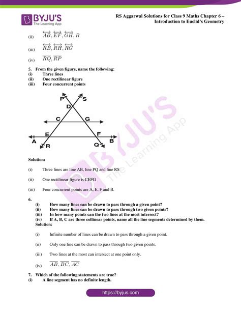 Rs Aggarwal Solutions For Class Chapter Introduction To Euclids