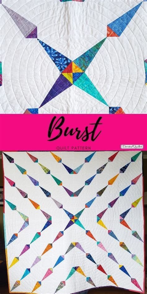 Burst Quilt Pattern A Modern Scrap Quilt Pattern Devoted Quilter