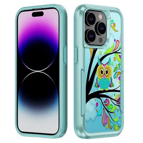 Tuff Hybrid Armor Case For Iphone 14 Pro Owl Hd Accessory