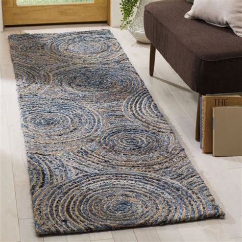 Natural Jute Hallway Runner Hand-Braided Entryways Jute Rug Runner