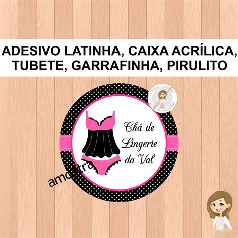 Adesivo Latinha Chá de Lingerie Elo Produtos Especiais
