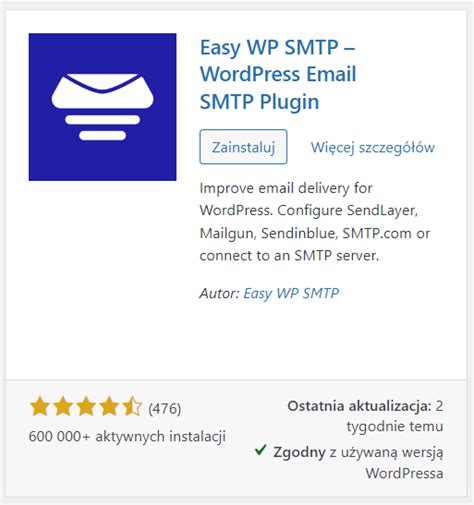 Konfiguracja Smtp Wordpress