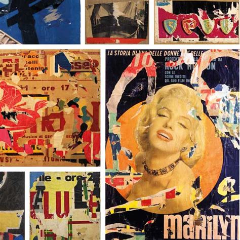 Marilyn Monroe A Pezzi Mostra Mimmo Rotella Manifesto A Roma