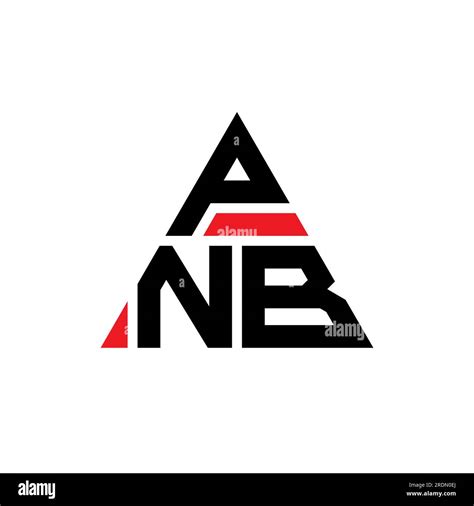 PNB triangle letter logo design with triangle shape. PNB triangle logo design monogram. PNB ...