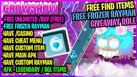 Free Role Custom Rayman New Growtopia Private Server Terbaru Best