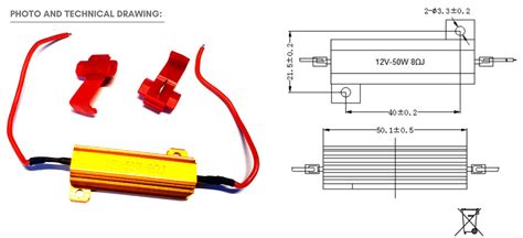 Rezistor W Ohm V Anulator Eroare Bec Ars Pentru Led Uri