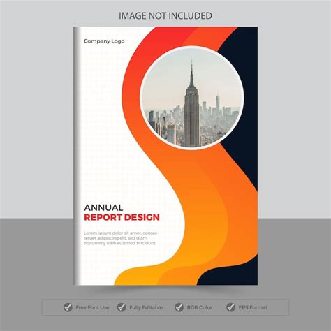 Dise O De La Portada Del Informe Anual Vector Premium