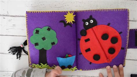 Handmade Busy Book Tutorial DIY Quiet Book Felt Activity Book For 2