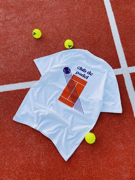 Club De Padel Court Tee White In Sports Tshirt Designs