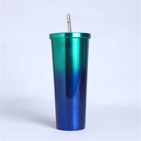 Thermos Tumblers Straw Stainless Steel Skinny Tumbler With Lid And ...