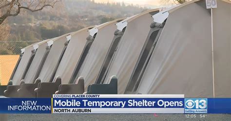 Temporary Mobile Shelter Opens In Placer County Cbs Sacramento