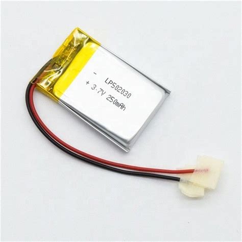 37v 250mah Lipo 502030 Rechargeable Lithium Ion Polymer Battery Pack 37 V