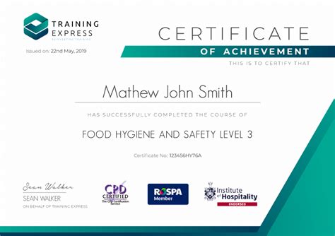 Level 3 Food Hygiene And Safety CPD Accredited Online Course