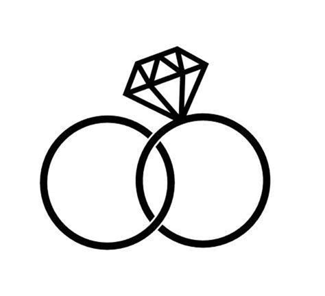 SVG Cut File For Cricut Wedding Rings Diamond Ring Wedding Etsy