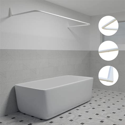 Erica U Shaped Shower Curtain Rod For Bathtubs X X Centimeters