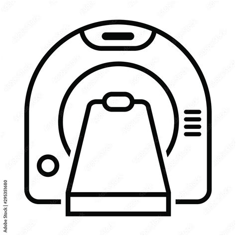 Tomography Vector Icon Medical Scanner Illustration Symbol Radiology