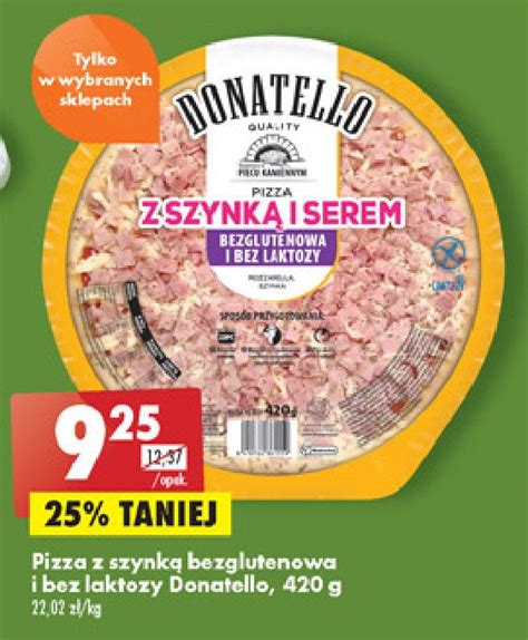 Pizza Bez Glutenu I Bez Laktozy Z Szynk I Serem Donatello Pizza Cena