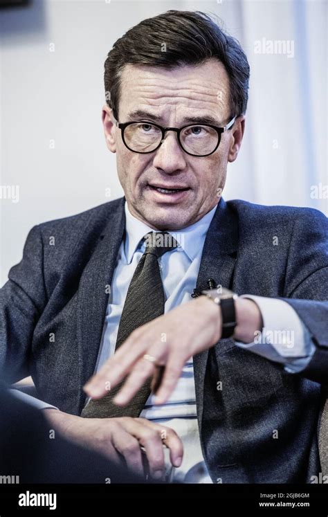 STOCKHOLM 2018-01-10 Ulf Kristersson, Chairman of the Moderaterna ...