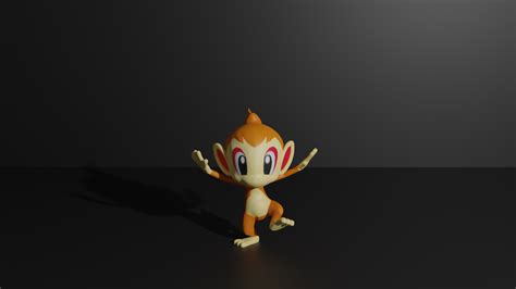 Fichier Stl Chimchar Pokemon Modèle Imprimé En 3d・modèle Pour