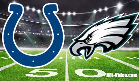 Indianapolis Colts Vs Philadelphia Eagles Full Game Replay 2023 Nfl