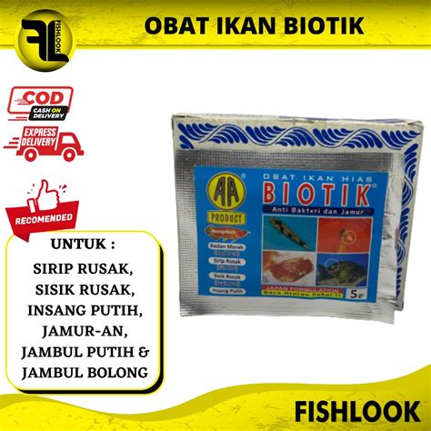 Jual BIOTIK Obat Ikan Hias Koi 5g 5gr 5 Gr Gram Anti Bakteri Dan